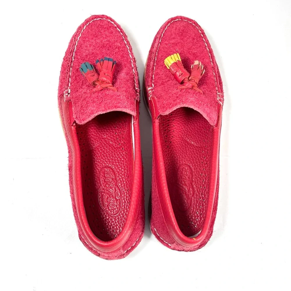 Sperry cloud Authentic‎ Original Men’s Tassel Loafers Red Suede Size 8 Rare
